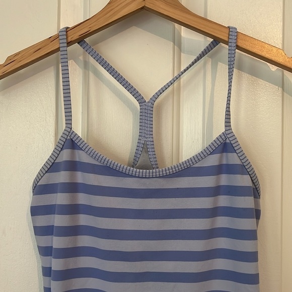 Lululemon | Power Y Tank Luon Apex Stripe Lavender Dusk Size 6 Yoga Gym Workout - Picture 8 of 13